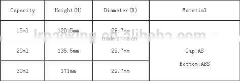 15Ml 30ml 50ml cosmetic airless pumps 50ml