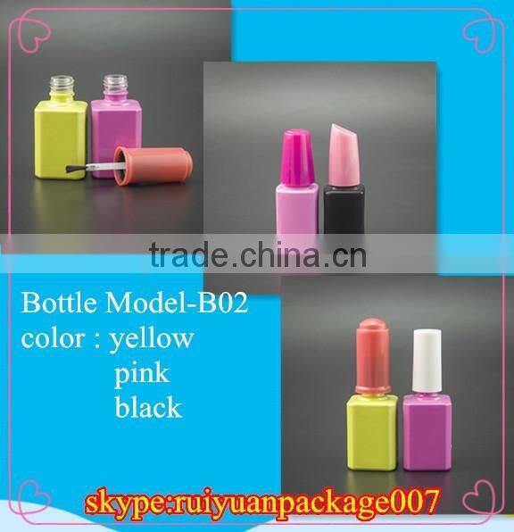 hot sale 13ml clear empty glass nail polish vial