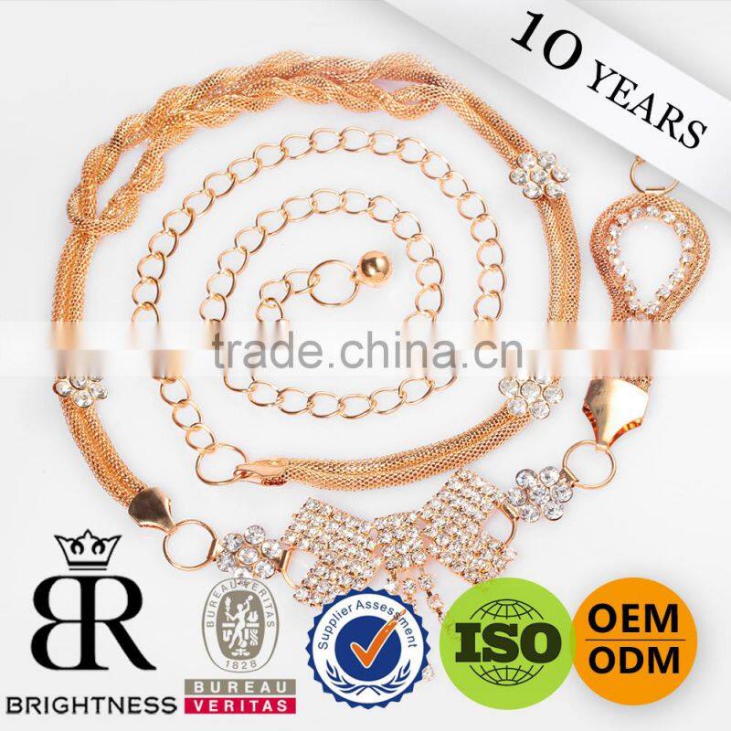 Fashion clothes chains of metal belt jeans chain Brightness F1-80117