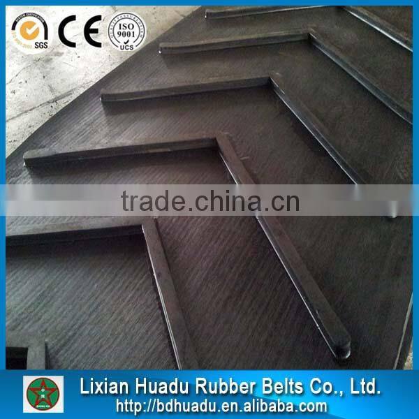 Wear Resistant Anti Slip conveyor Belt Chevron conveyor belt