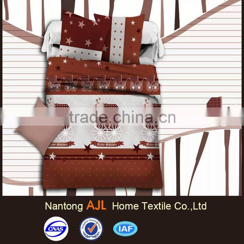 Hot selling twill polyester 3d bed sheet cover