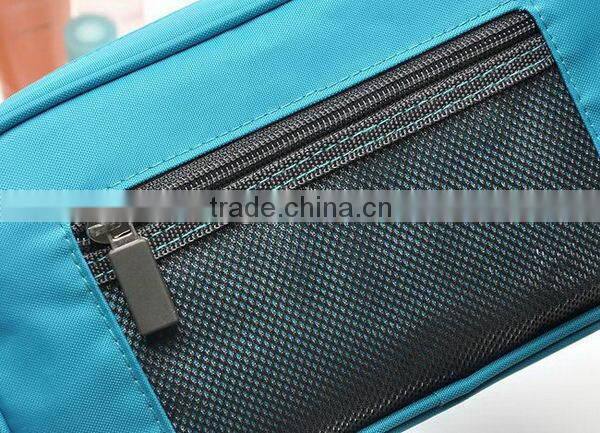 Fashionable cheap clear cosmetic bags handle zipper