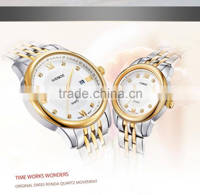 Hot new products china watch factory small MOQ couple lover wrist watch