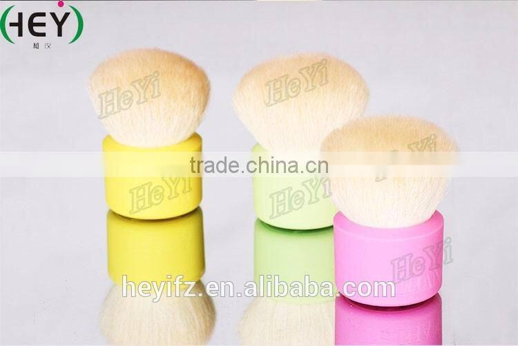 2016 Best Seller Color Goat Hair Silicone Handle Kabuki Brush