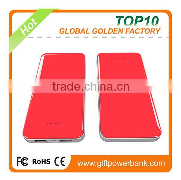 Large capacity double output mobile power bank 12000mAh factory price OEM available