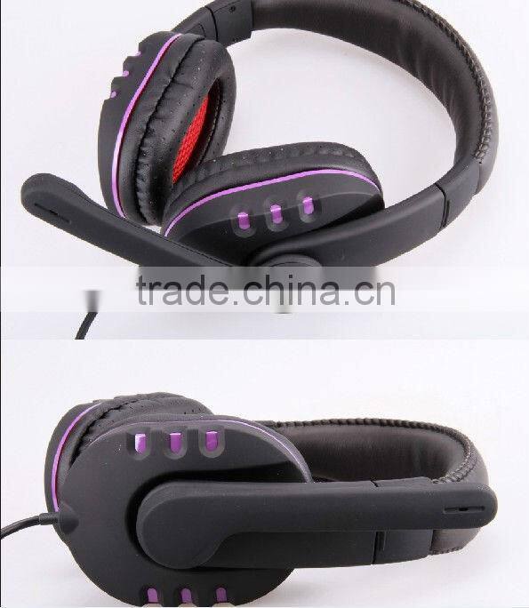 Computer game use Stereo headset with sensitive omnidirectional mic