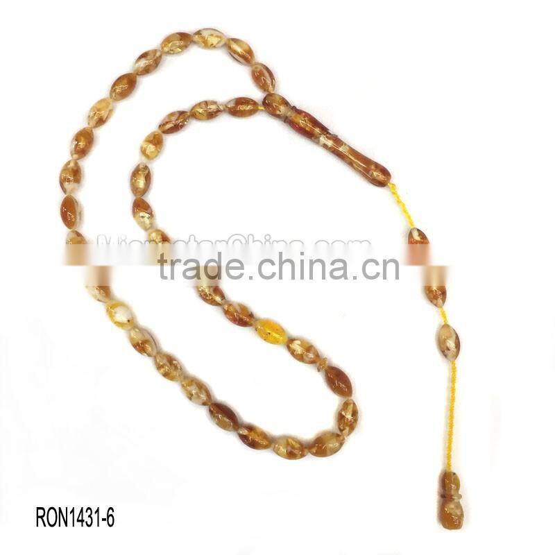 Latest design beads wedding dresses loose 33 turkish amber beads