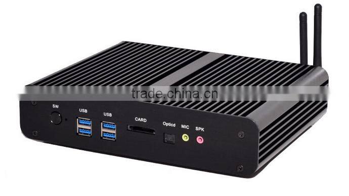 intel X86 I7 4560U fanless dual lan mini pc 12V with SD card slot