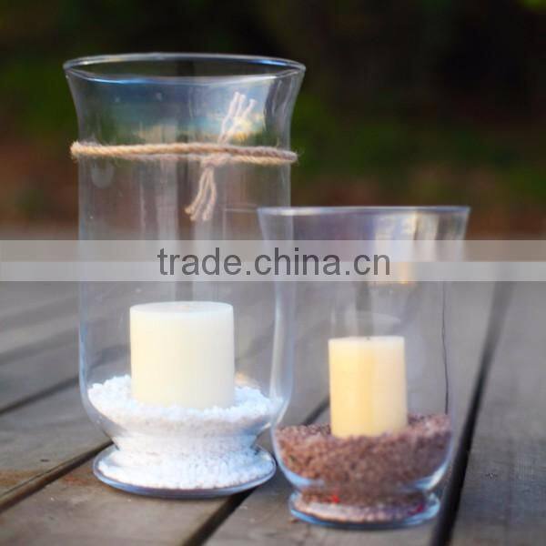 home decorative bulk wine glass votive hurricane candle holder