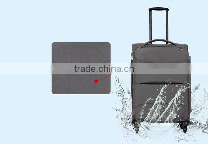 cheap fabric materical luggage bag with big pocket