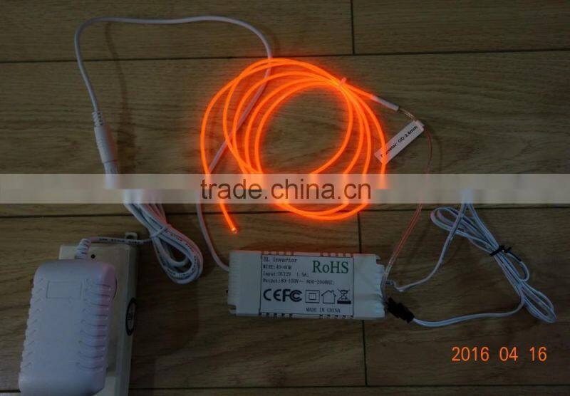 "Polar light 3"OD:2.6mm Red EL WIRE AC110V-240V 40M-60M EL WIRE INVERTER