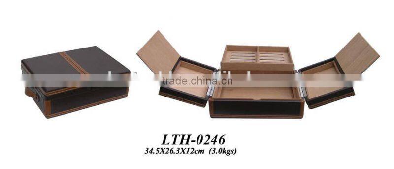 SPACE PLUS Leather Cigar Humidor cigar boxes wholesale