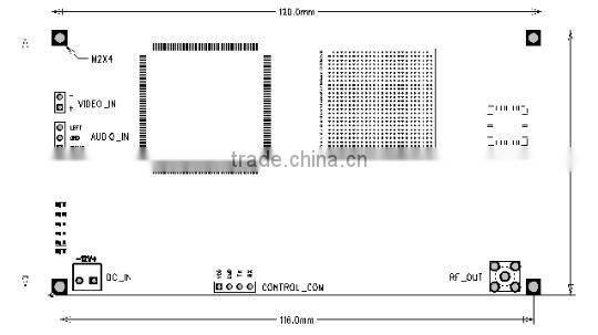 RF wireless video Transmitter PCB Board