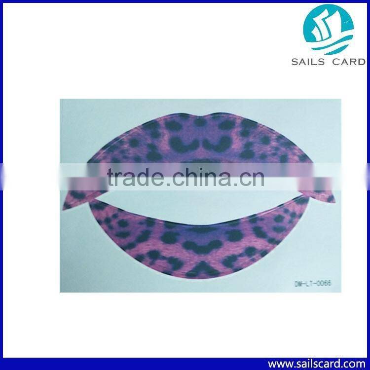 Colorful Rainbow Design Lip sticker with non-toxic ink for Girls