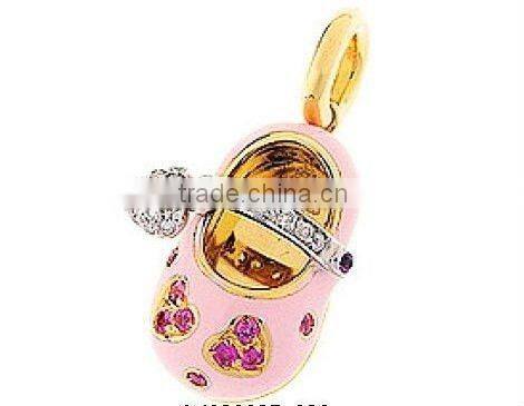 925 silver shoe charm