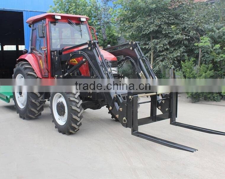 CE certificate Europe type Quick hitch Tractor Front end loader with Pallet Fork