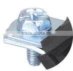 Welding Type Clamps M8+10 With Rubber both closed