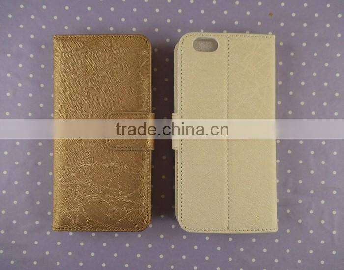 leather flip case for iphone 6 PU strong megnetic side flip stand phone accessories for iphone 6 plus wholesale