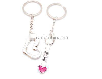 Heart style key chains /customized key chains/custom key chain/promotional gifts