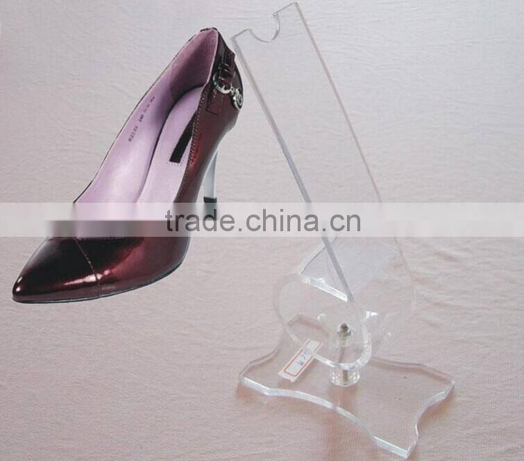 Transparent high heel shoes display acrylic shoes holder