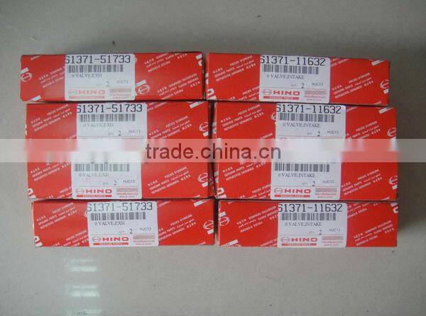 KOBELCO EXCAVATOR ENGINE PARTS,HINO J05E/J08E ENGINE INTAKE VALVE