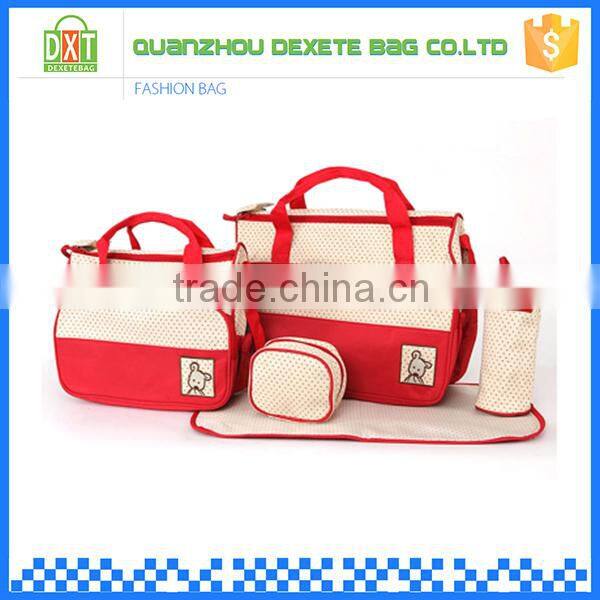 Microfiber fashion adjust shoulder diaper changing bag