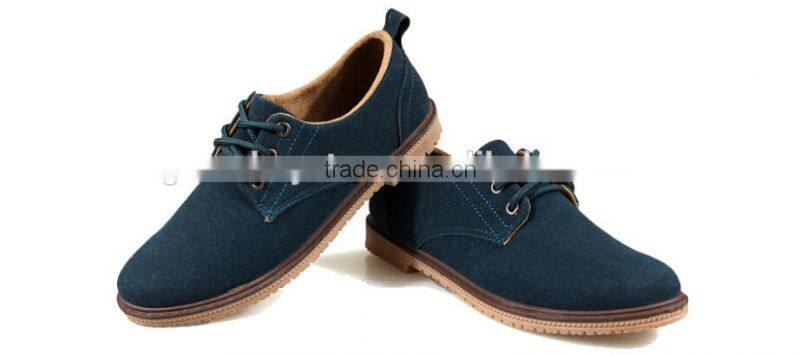 2015 European style Men's Swede Leather Shoes Cow Muscle Outsole Casual Loafers Sneakers for Men Flats shoes