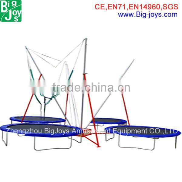 Professional cheap high quality large bungee jumping trampoline retail