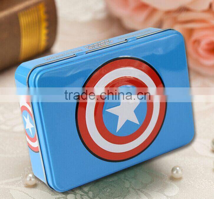 super hero tin candy box for kid