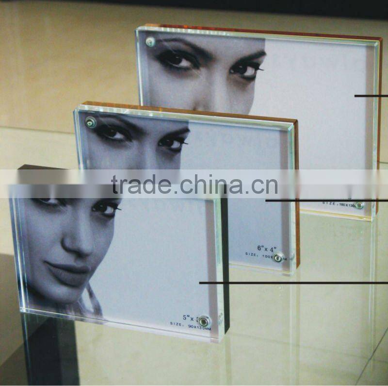 selling crystal glass picture frame for giveaway gift(R-1133