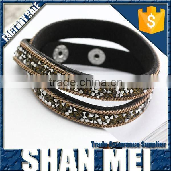double layer pink korean velvet bracelets for women