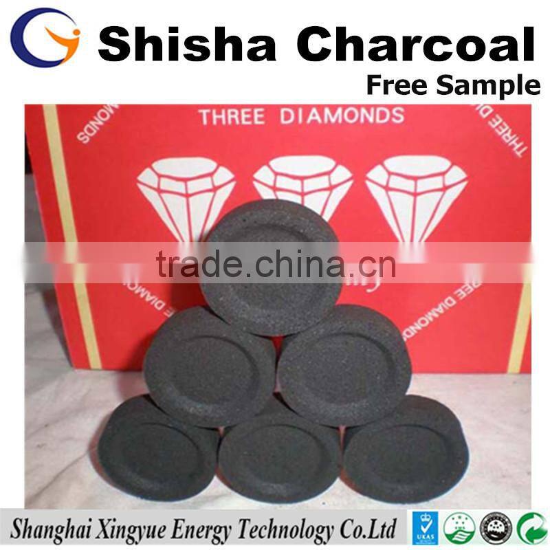 Natural wood shisha charcoal tablets
