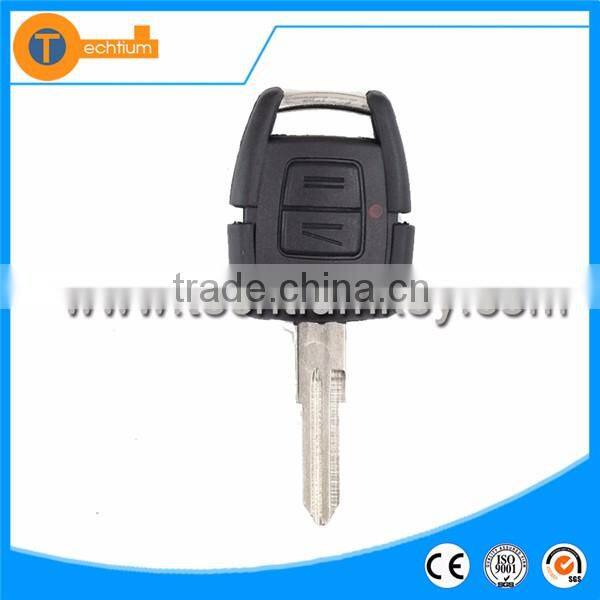 black plastic 2 button blank remote key case with Left blade without logo for Opel corsa meriva zafira