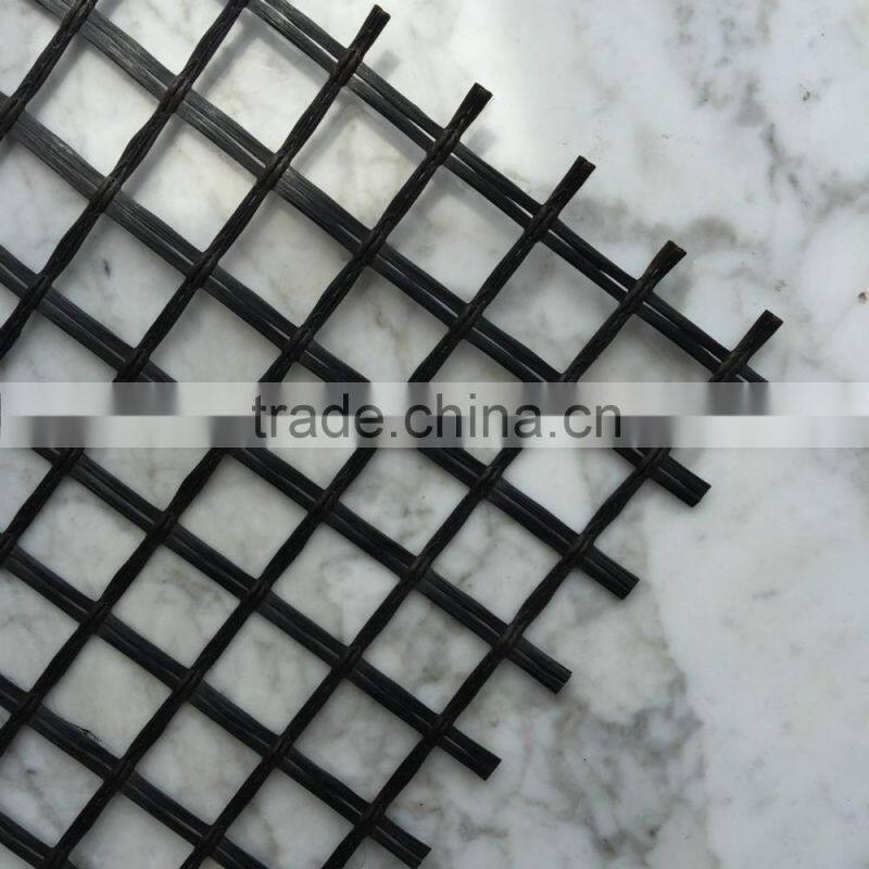 Fiberglass geogrid self adhesive