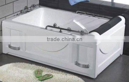 1700x900x660mm Bubble Massage Bathtub with Waterproof LCD TV
