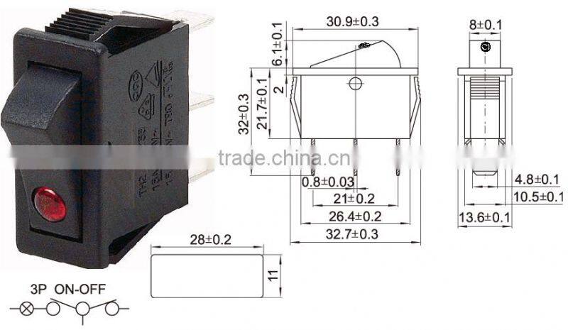 Ship type switch waterproof hoist crane chzjcz*-1/*-1/*-sda*/-1 press and down button dpdt switch