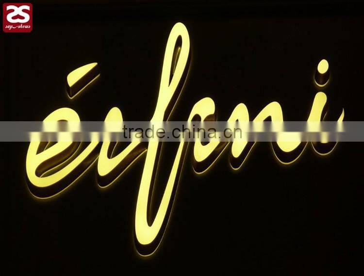 Factory Direct Sale Top Quality 3d led sign acrylic mini letter indoor led store logo