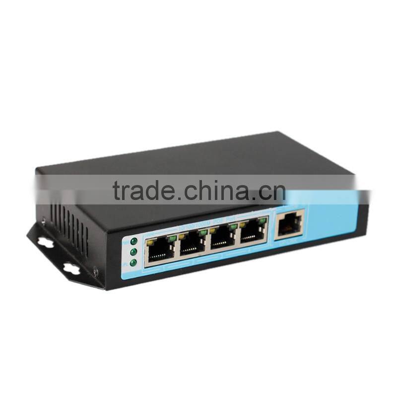 OEM mini 5 port gigabit switch POE 4ch POE