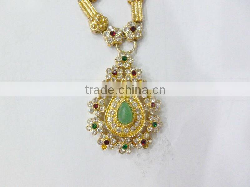 Wholesale african jewelry sets 18k jewelry display set arabic bridal necklace set