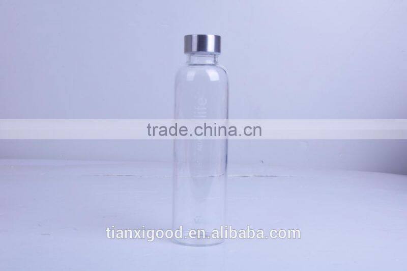hot sell custom PBA free borosilicate water bottle