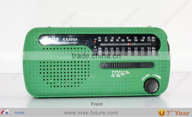 2014 new style dynamo solar powered radio with speaker and 3 super-bright led torch