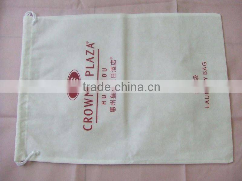 Reusable cheap pp non woven drawstring bag China wholesale