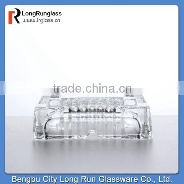 LongRun 2015 recommend 525g homeuse fashion square glass ashtray alibaba china supply