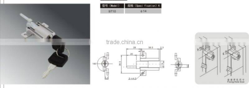 Beautiful pedestal lock drawer lock furniture lock