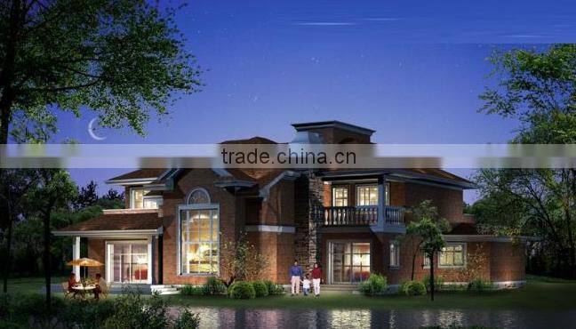 light steel construction prefabricated villa for home