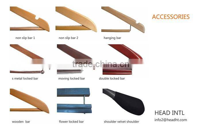 luxury wooden hanger manufacture all kinds of wholesale wooden clothes hanger,