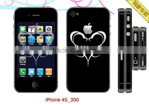 Front+Back+Side Sticker for iphone 4S