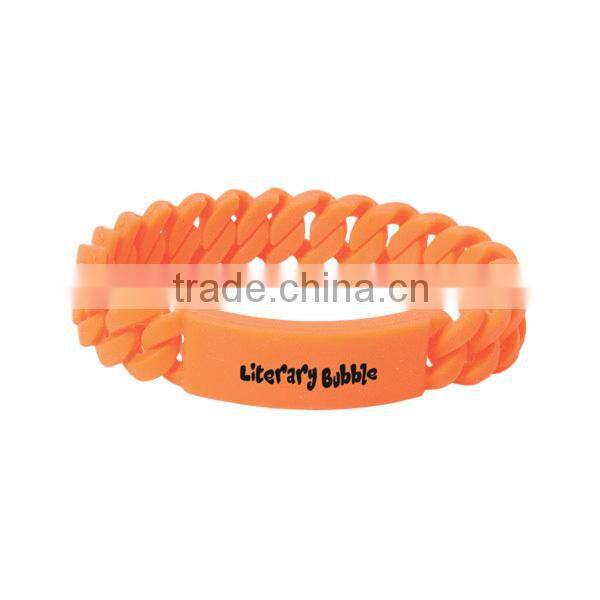 New Design Best Sales Silicone Tyvek Wristband Twist Rubber Braided Wristband
