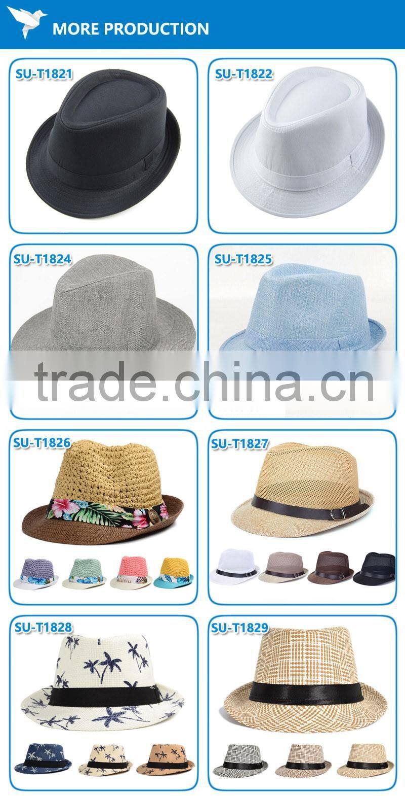 Fancy personalized blue zebra stripe printing birthday glitter caps costome mens funny women fedora party shiny sequins hats