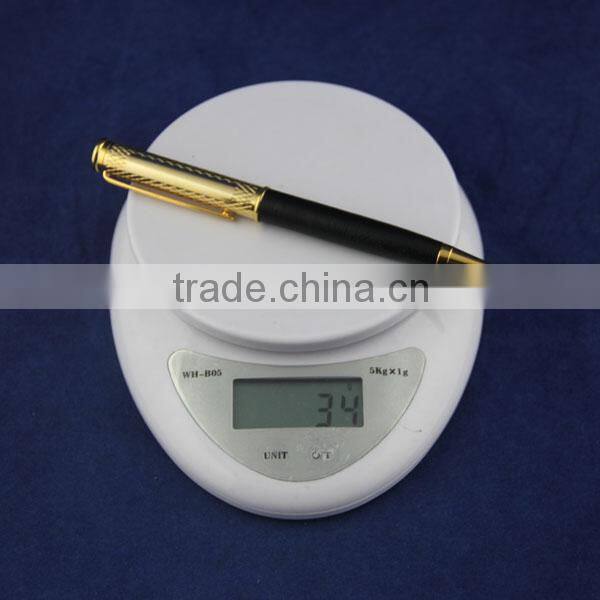 KKPEN 2015 Highest quality gold plated genuine leather coated Ball pen